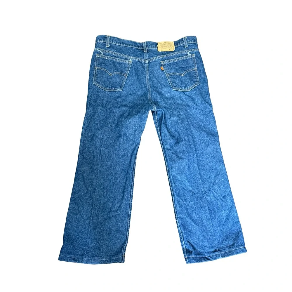 Vintage Levis 517 Orange Tab Jeans Mens 39x26 Blue Denim Made‎ in USA 20517-0217